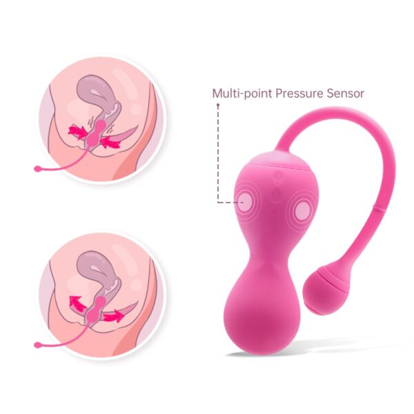 Magic Motion   Smart Kegel Master Balls Pink - obrazek 9