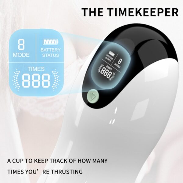 Masturbator Vibration 8 Vibration modes + Interactive function - obrazek 9