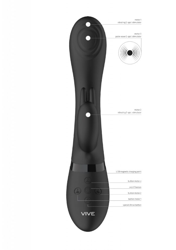 Cato   Pulse G spot Rabbit   Black - obrazek 9