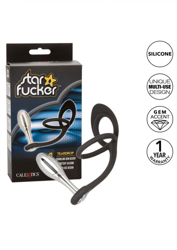 Star Fucker Teardrop Plug Silver - obrazek 9