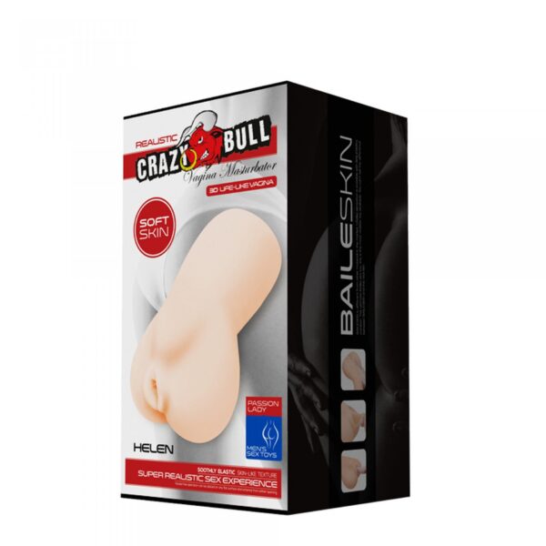 CRAZY BULL  HELEN, REALISTIC VAGINA, Vibration - obrazek 9