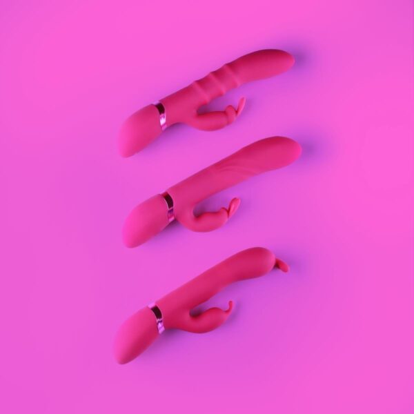 Stimulating Rings, Vibrating G Spot Rabbit   Pink - obrazek 9