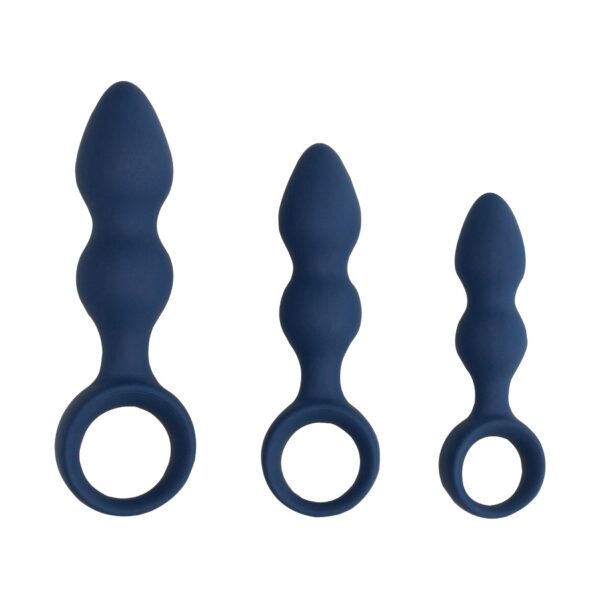 Teardrop Shaped Anal Plug   Medium   Baltic Blue - obrazek 9