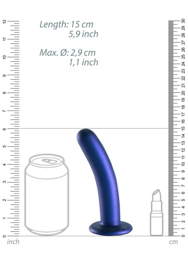 Smooth Silicone G Spot Dildo   6 / 14,5 cm - obrazek 9