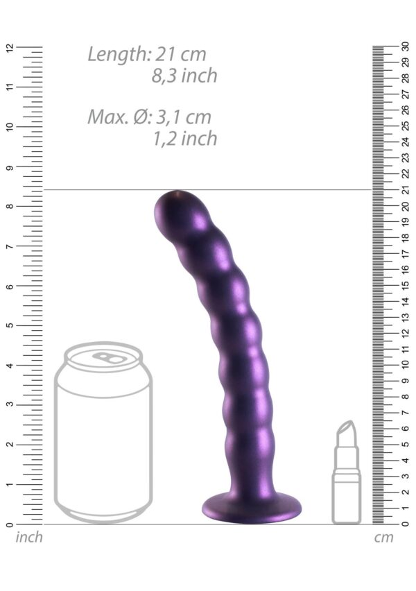Beaded Silicone G Spot Dildo   8 / 20,5 cm - obrazek 9