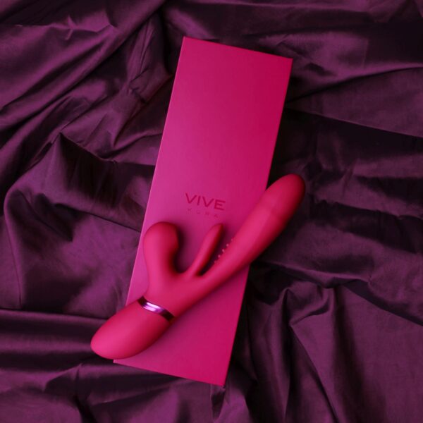 Kura   Thrusting G Spot Vibrator with Flapping Tongue and Pulse Wave Stimulator - obrazek 9