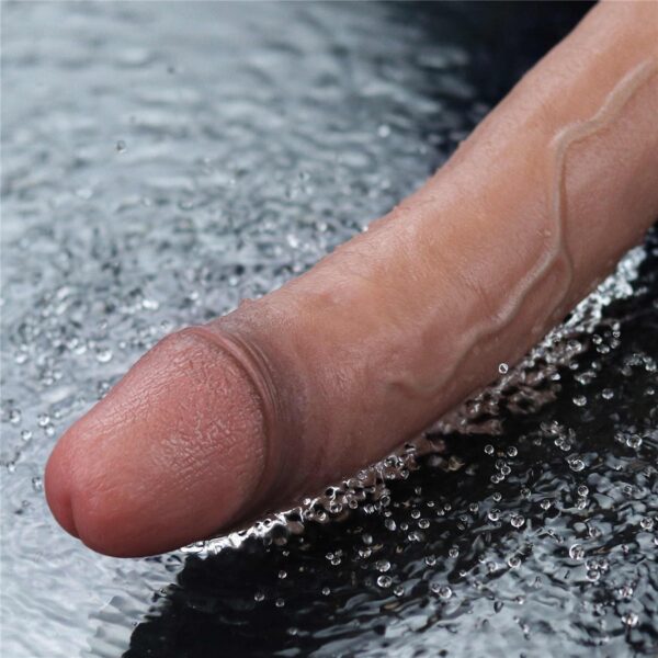 11 REAL SOFTEE Rechargeable Silicone Vibrating Dildo - obrazek 9