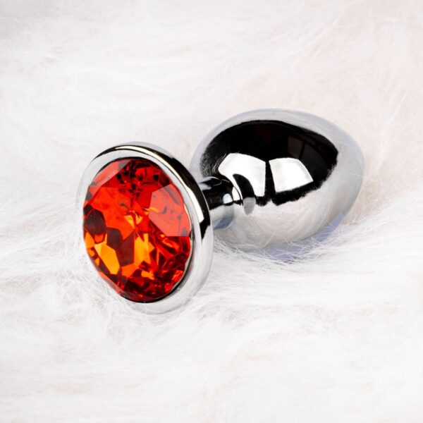 Round Gem Butt Plug   Small - obrazek 9
