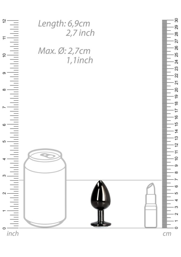 Round Gem Butt Plug   Small - obrazek 9