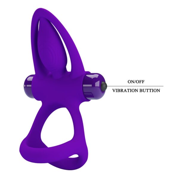 PRETTY LOVE   VIBRATION COCK RING, 10 vibration functions - obrazek 9