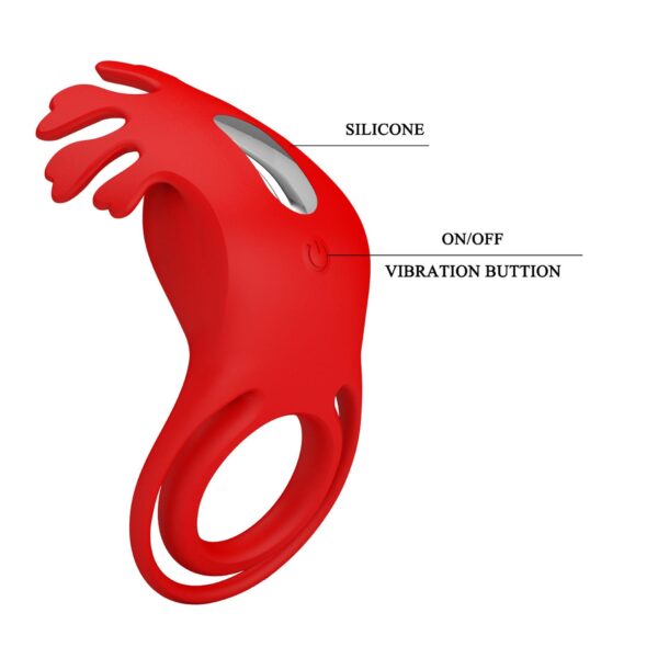 PRETTY LOVE   VIBRATION PENIS RING, Ruben, 7 vibration functions - obrazek 9