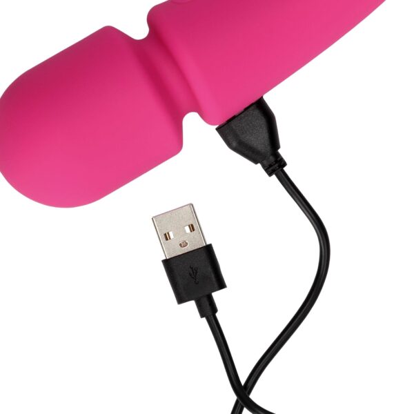 Ultra Soft Silicone Double Sided Wand Vibrator - obrazek 9
