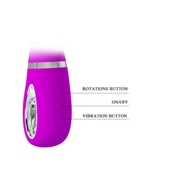 PRETTY LOVE   TERNENCE USB PURPLE 4 rot. 12 vibration - obrazek 7