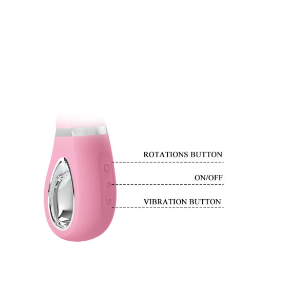 PRETTY LOVE   TERNENCE USB PINK 4 rot. 12 vibration - obrazek 7