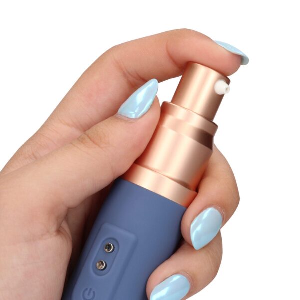 Travel Vibrator with Lube Compartment and Pump - obrazek 9