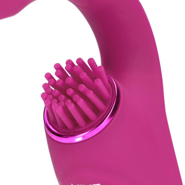 Gen   Rechargeable Triple Action G Spot Vibrator with Pulse Wave  and Vibrating Bristles   Pink - obrazek 9