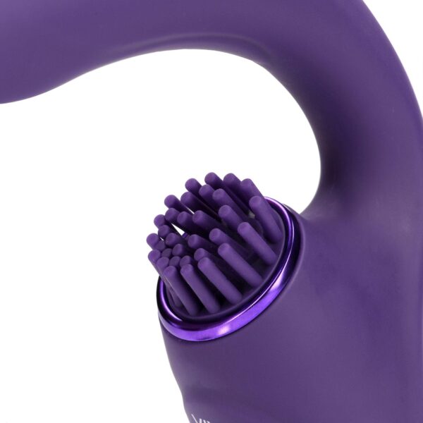 Gen   Rechargeable Triple Action G Spot Vibrator with Pulse Wave  and Vibrating Bristles   Purple - obrazek 9