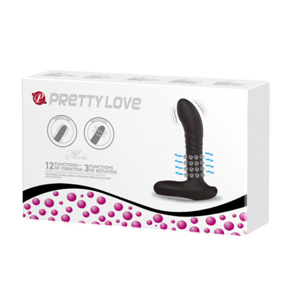 PRETTY LOVE   PROSTATE MASSAGER, USB 3 rot; 12 vibr. - obrazek 7