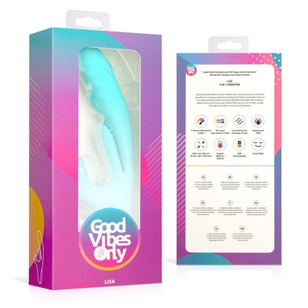 Good Vibes Only   Lisa Thrusting Rabbit Vibrator with G Spot Stimulator - obrazek 9