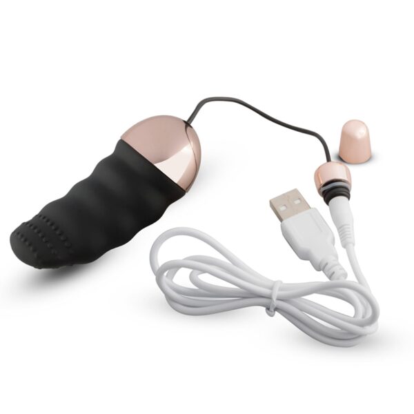 Teazers Ribbed Vibrating Egg With Remote Control - obrazek 9