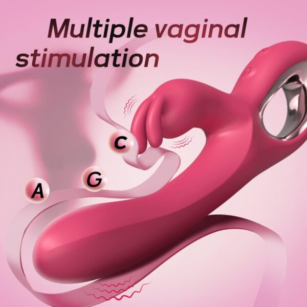 Rabbit vibrator PINK - obrazek 9