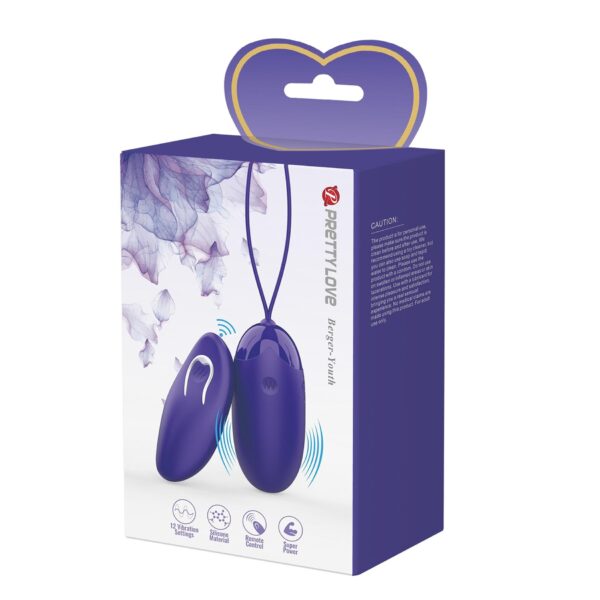 PRETTY LOVE   Berger   Youth,  Wireless remote control 12 vibration functions - obrazek 9