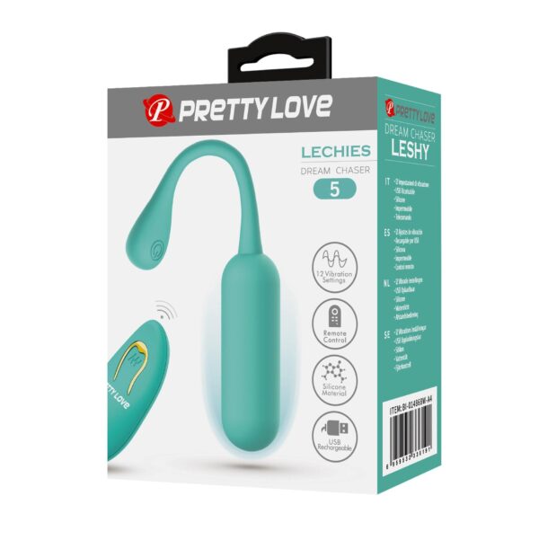 PRETTY LOVE   LECHIES  Dream chaser 5, Green, Wireless remote control 12 vibration functions Memory function - obrazek 8
