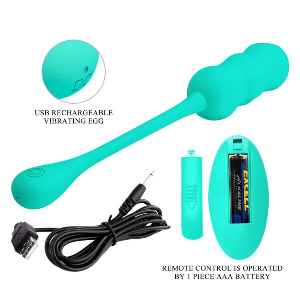 PRETTY LOVE   LESHY Dream Chaser 4, Green, 12 vibration functions Wireless remote control - obrazek 9