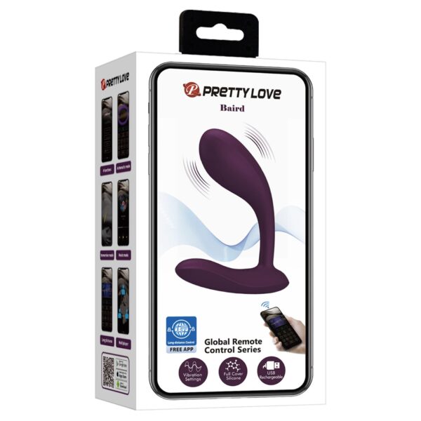 PRETTY LOVE   Baird Purple, 12 vibration functions Mobile APP Long distance Control - obrazek 9