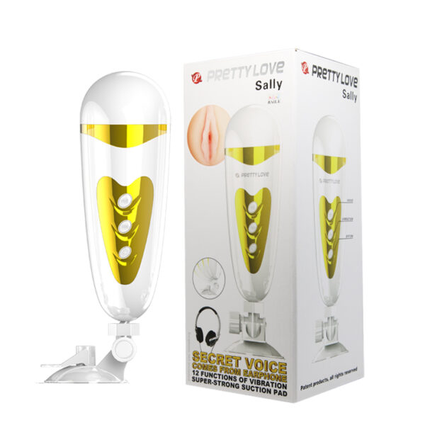 PRETTY LOVE   Masturbator Vagina SALLY 12 function vibrations - obrazek 9