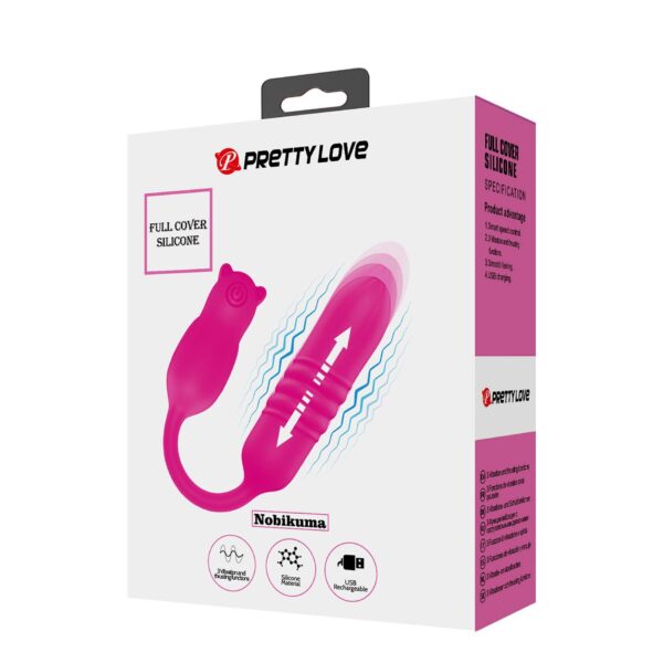 PRETTY LOVE   Nobikuma, 3 vibration functions 3 thrusting settings - obrazek 9
