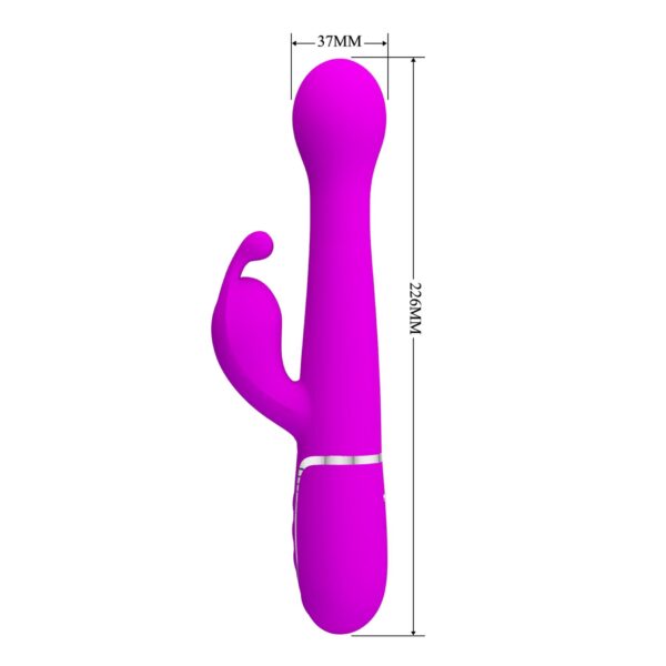 PRETTY LOVE   Dejon Twinkled Tenderness Purple, 7 vibration functions 4 thrusting settings 4 rotation functions - obrazek 9