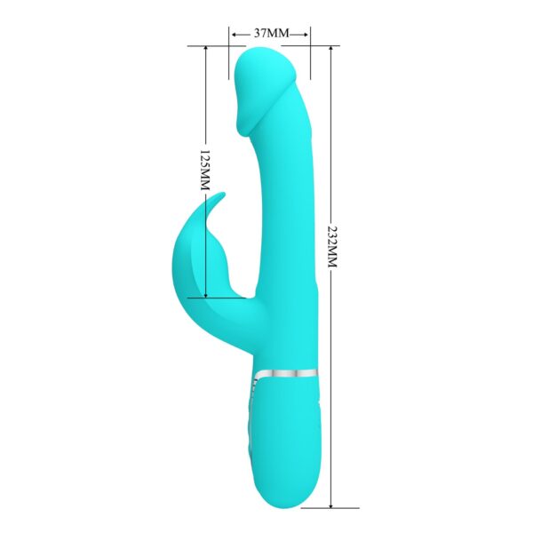PRETTY LOVE   Kampas Green, 7 vibration functions 4 licking settings - obrazek 9