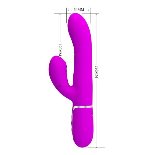 PRETTY LOVE   Mariana Purple, 7 vibration functions 7 thrusting settings, 4 rolling functions, 4 nodding functions - obrazek 9