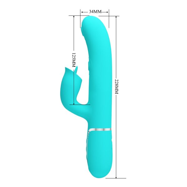 PRETTY LOVE   Gigi light blue, 7 thumping functions 7 licking modes - obrazek 9