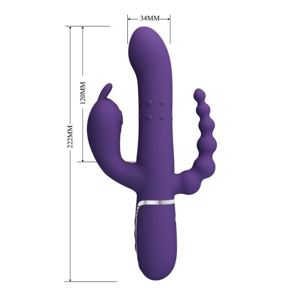 PRETTY LOVE   Cammy Dark Purple, Twinkled Tenderness, 7 thumping functions 7 vibration functions 4 rolling functions - obrazek 9
