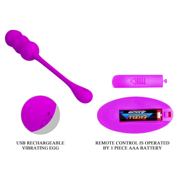 PRETTY LOVE  LESHY, 12 vibration functions Wireless remote control - obrazek 8