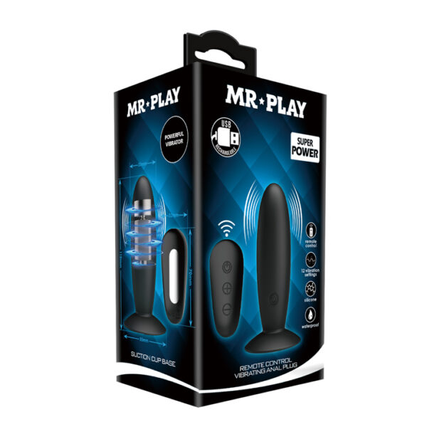 MR PLAY   Remote Control Vibrating Anal Plug - obrazek 8