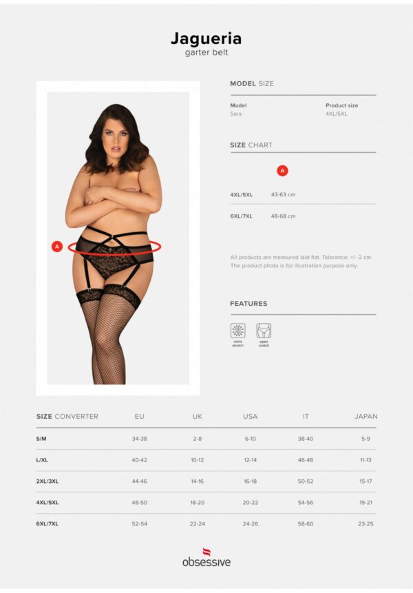 Bielizna Jagueria pas do pończoch 6XL/7XL - obrazek 9