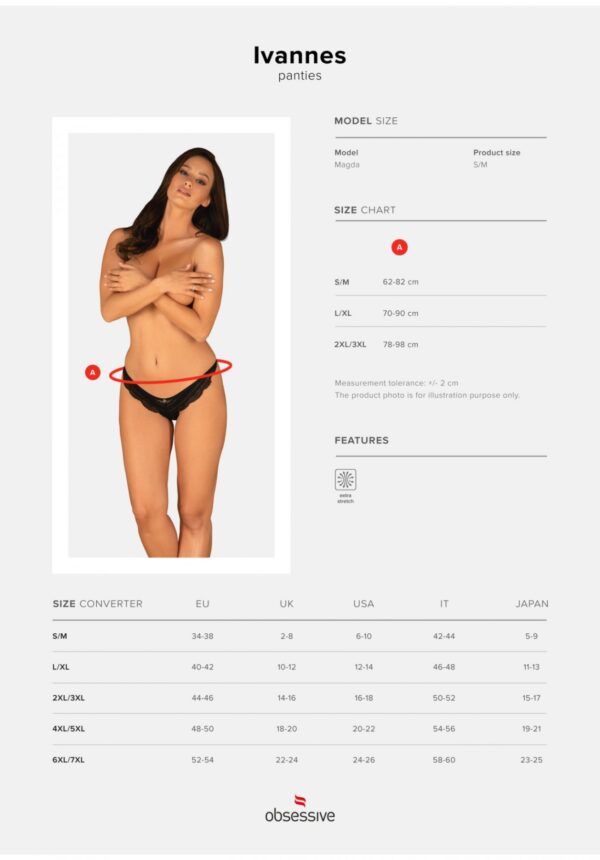 Bielizna Ivannes figi czarne  L/XL - obrazek 9