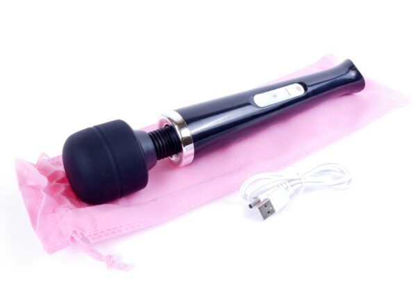 Stymulator Magic Massager Wand USB Black 10 Function - obrazek 9
