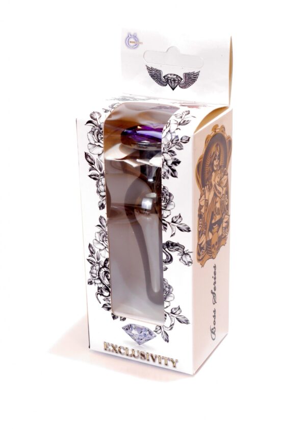 Plug Jewellery Dark Silver BUTT PLUG  Purple - obrazek 9
