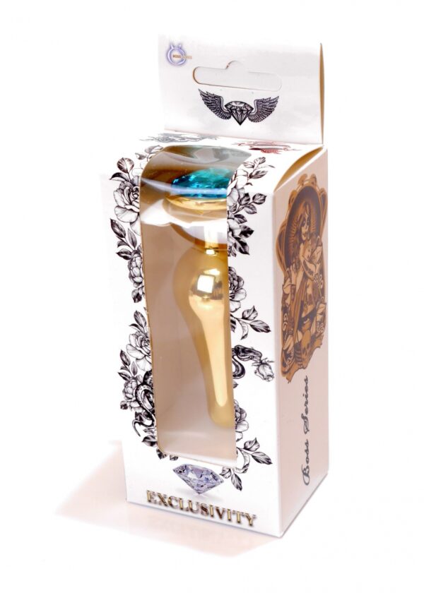 Plug Jewellery Gold BUTT PLUG  Light Blue - obrazek 9