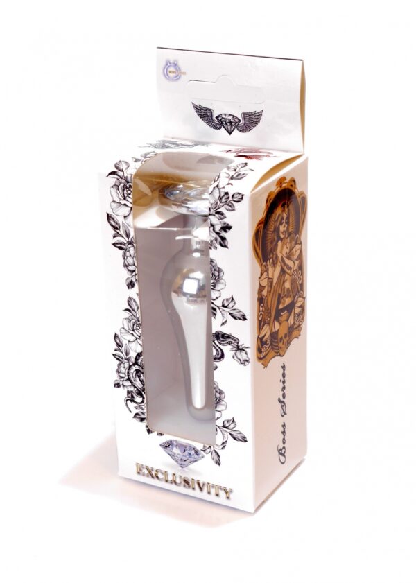 Plug Jewellery Silver BUTT PLUG  Clear - obrazek 9