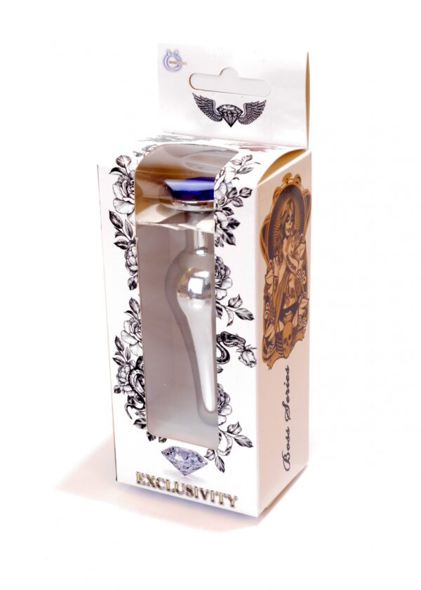 Plug Jewellery Silver BUTT PLUG  Dark Blue - obrazek 9