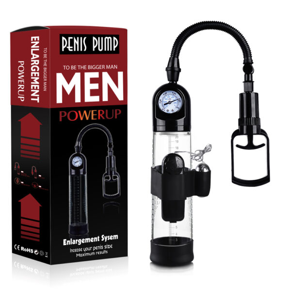Pompka Powerpump MASTER Vibrating   Black&Clear - obrazek 9