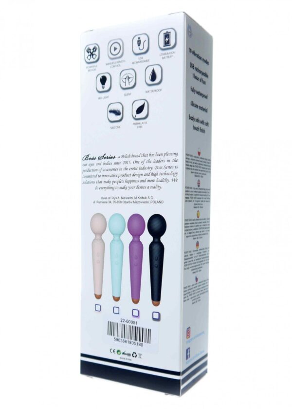 Stymulator Rechargeable Power Wand USB 10 Functions   Blue - obrazek 9