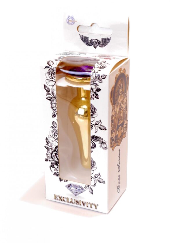 Plug Jewellery Gold BUTT PLUG  Purple - obrazek 9