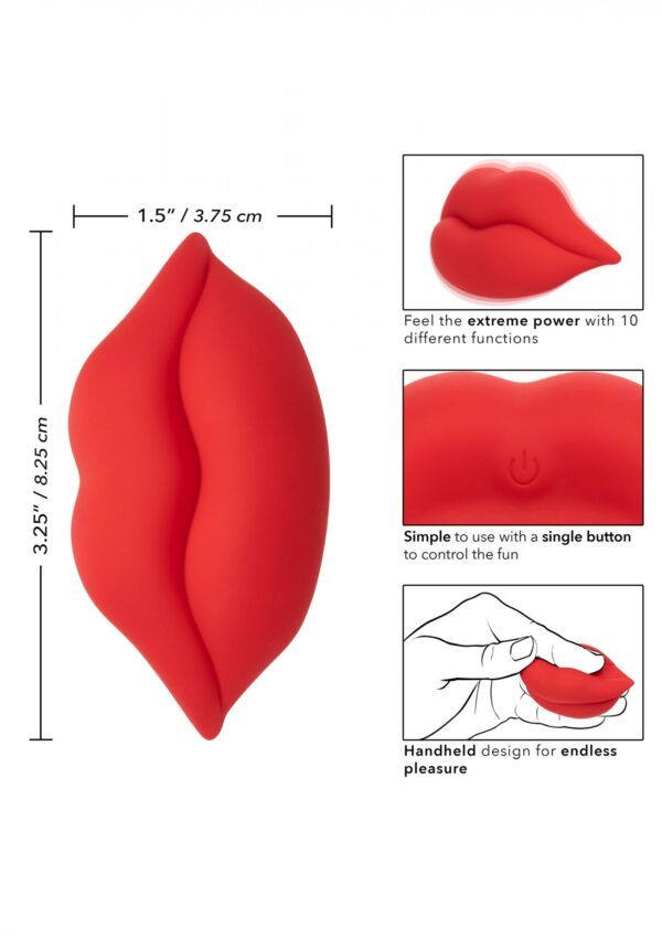 Muah Mini Vibrator Red - obrazek 9