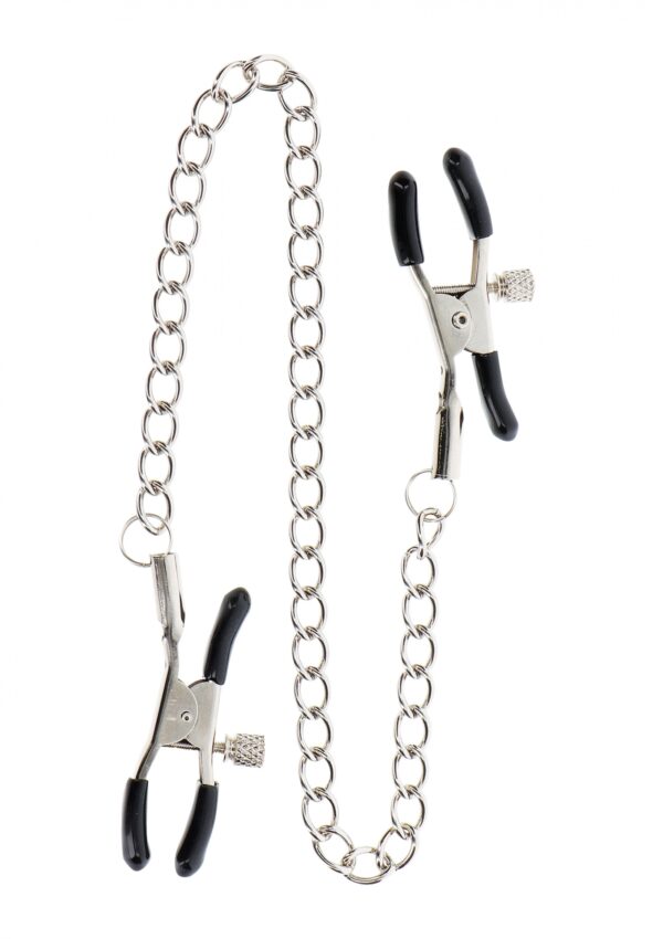 Adjustable Clamps with Chain Silver